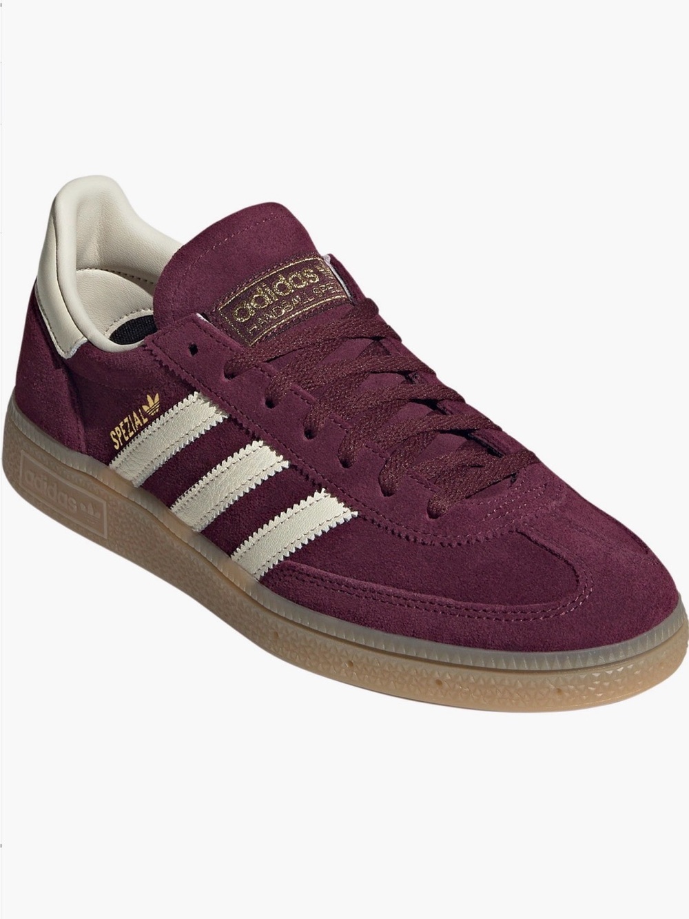 adidas Handball Spezial Sneaker (Maroon/Cream White) Womens Size 8.5 M